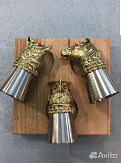 Стопки подарочные с литьём металлические