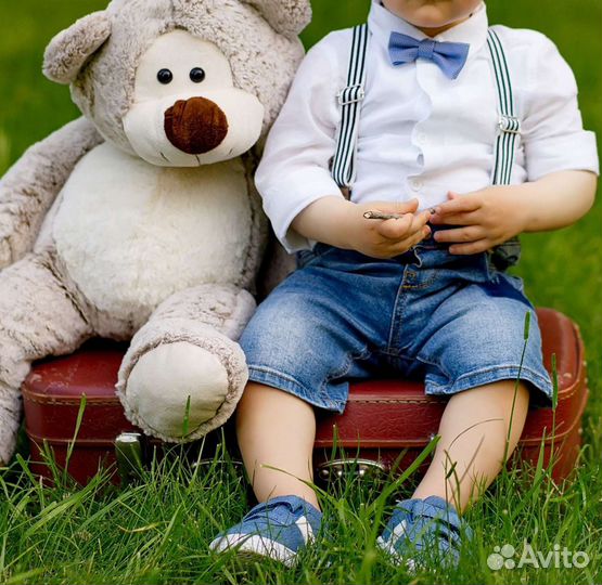 Нарядная рубашка на годик шорты 92