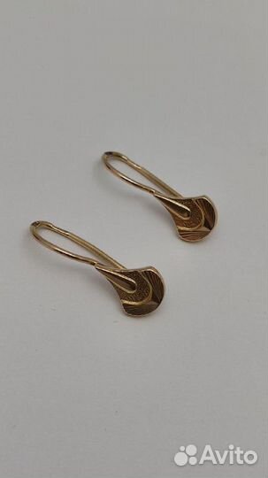 Е.Ц. Серьги, золото 583, id 75176