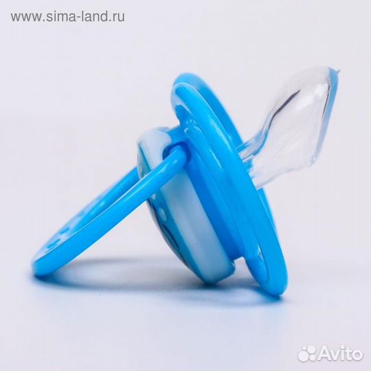 Соска-пустышка ортодонтическая, силикон, от 3 мес