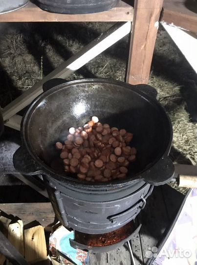 Казан 12 литров чугунный
