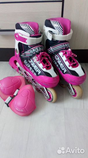 Роликовые коньки детские раздвижные