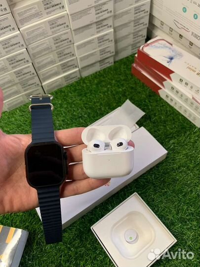 Часы 8 серии ультра + AirPods 3 premium