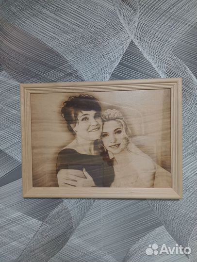 Портрет по фото. Выжигание на заказ