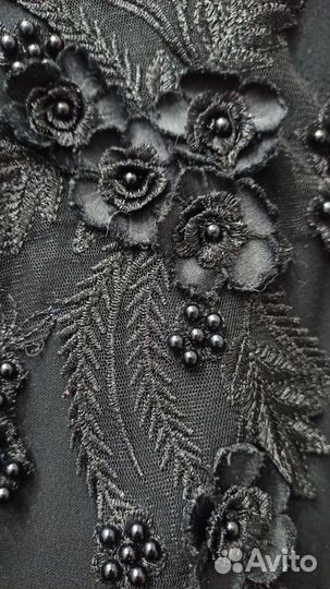 Длинное черное платье 54-56 франция
