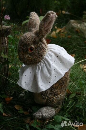 Заяц Вязаная игрушка интерьерная