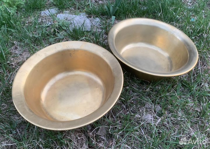 Большой латунный таз