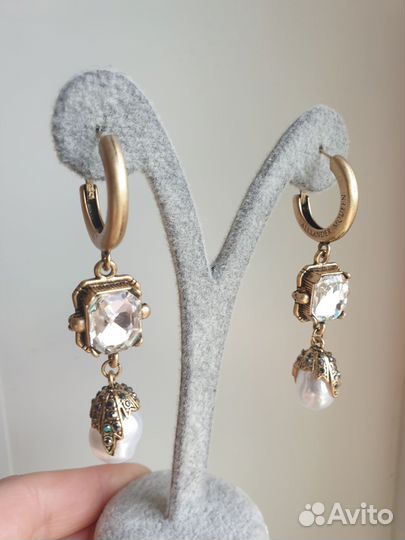 Серьги Alexander Mcqueen новинка 2024