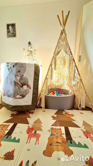 Большой вигвам-макраме