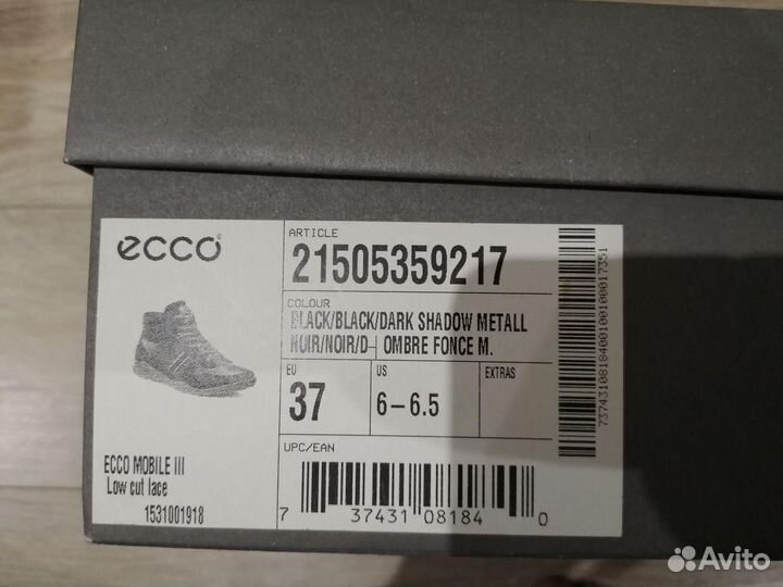 Ботинки женские Ecco (размер 37)