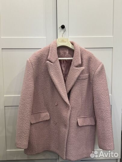 Пальто - пиджак двубортный oversize lime