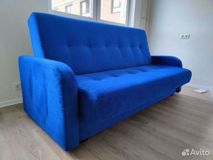 Диван книжка Лондон Люкс синий