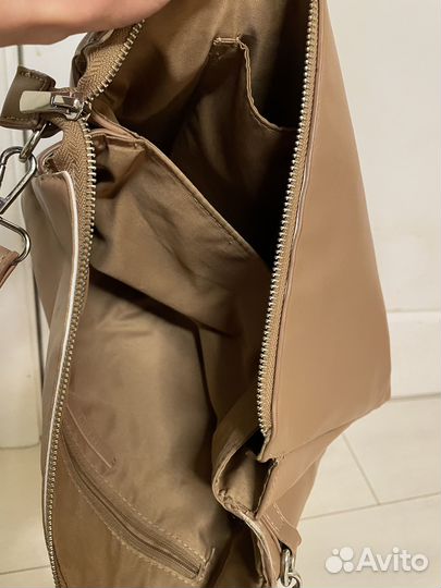 Сумка женская через плечо бежевая