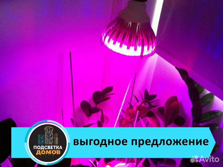 Фитолампа E27 20W 220V