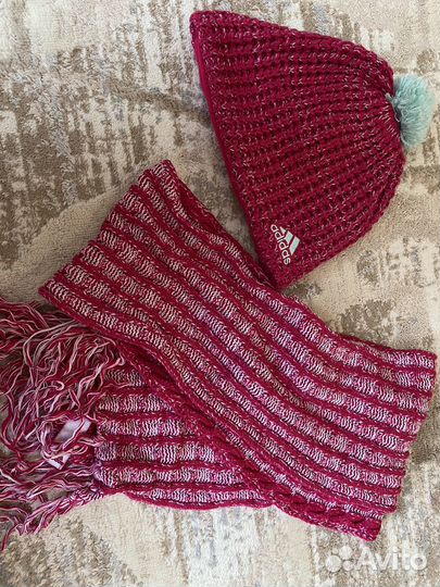 Шапка и шарф adidas