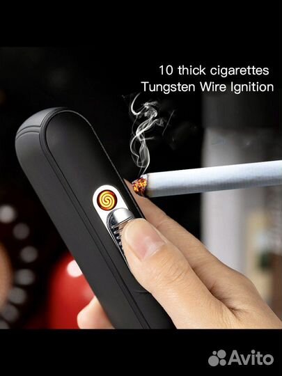 Портсигар с зажигалкой USB