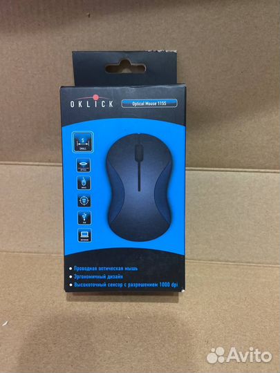 Мышь Oklick 115S оптическая проводная USB черн