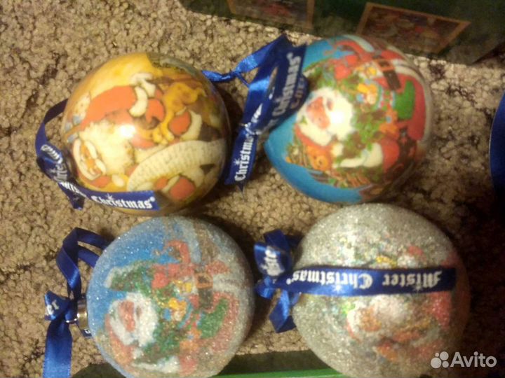 Набор новогодних шаров новый