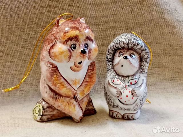 Ëлочные игрушки, Ëжик в тумане и медвежонок