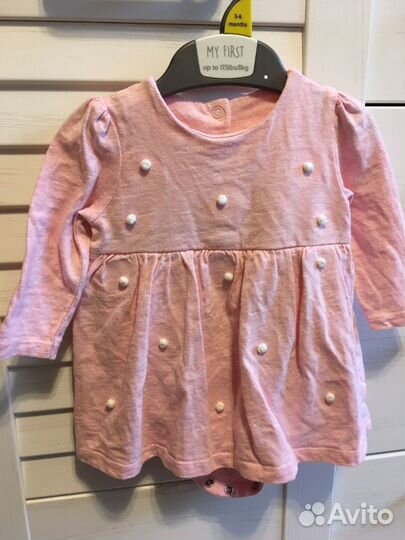 Платье-боди для девочки mothercare