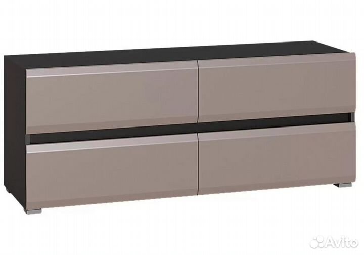 Тв-тумба Сейдиль антрацит - антрацит - веллюто капучино