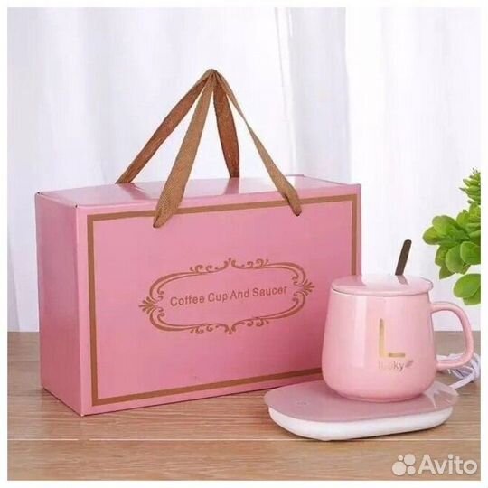 Чайный набор с подогревом из 4 предметов + коробка