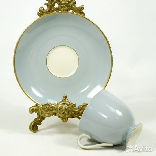 Fürstenberg Германия пара кофе фарфор золото