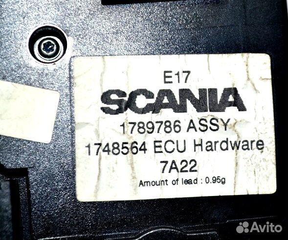 Панель переключателей отопителя кабины scania R-se