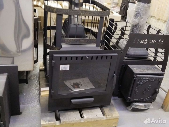 Чугунная печь для бани