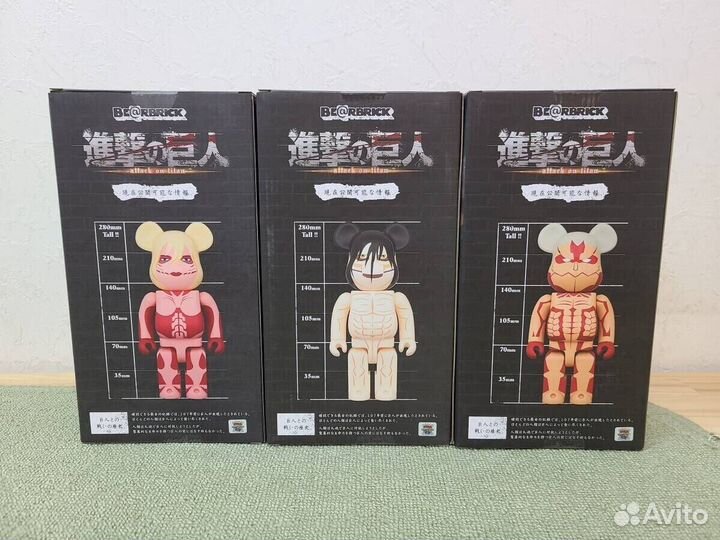 Bearbrick Атака Титанов Eren Titan 28см