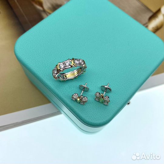 Кольцо и серьги Tiffany