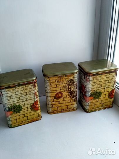 Жестяные банки для круп