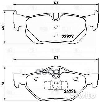 Колодки торм. для а/м BMW 1 (E87) (04) /3 (E90)