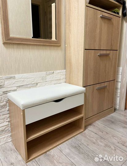 Обувница в прихожую банкетка тумба новая
