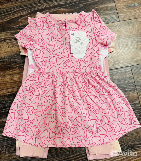 Новые вещи р.92 платье/джинсы/леггинсы/футболки