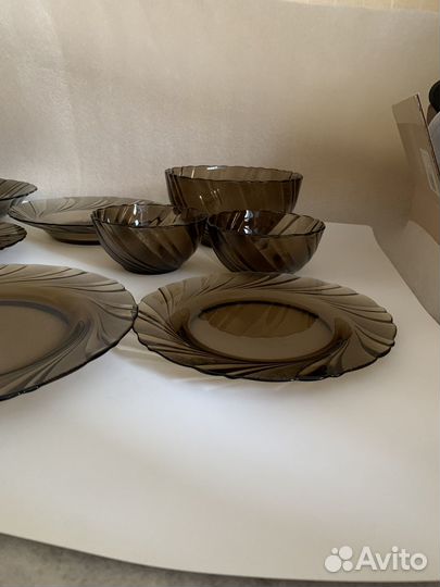 Набор посуды duralex (Франция) +кружка 3в1 подарок