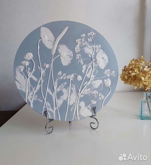 Панно круглое гипс веджвуд