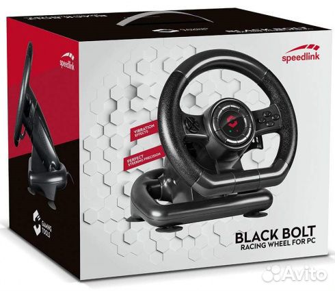 Speedlink. Руль Black Bolt (PC) (SL-650300-BK)