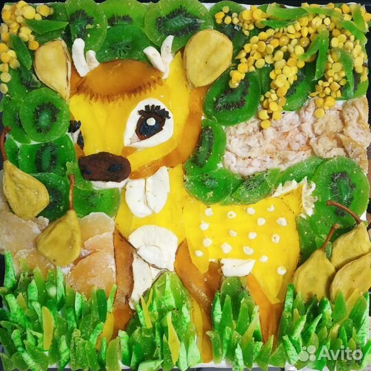 Съедобные картины из сухофруктов