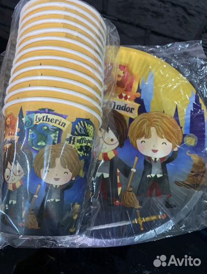 Одноразовая посуда для праздника Гарри Поттер