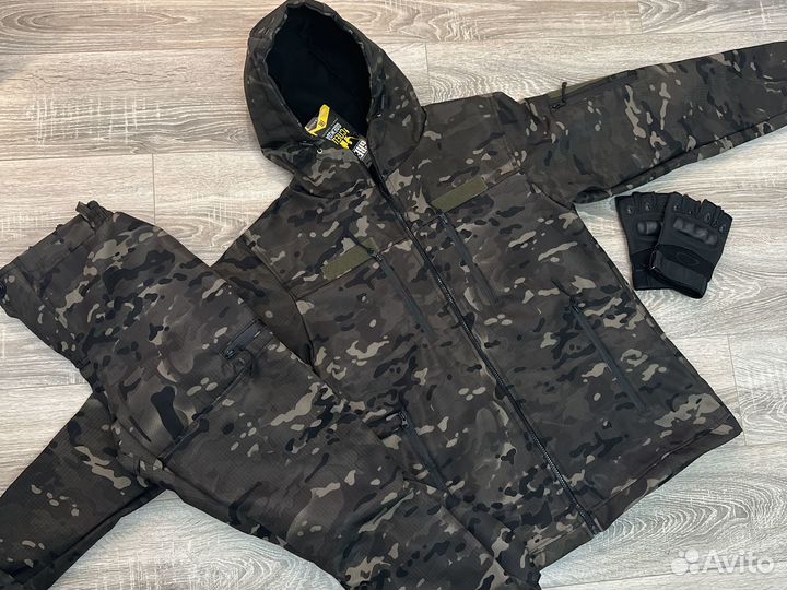Костюм на флисе Тактик темный мультикам