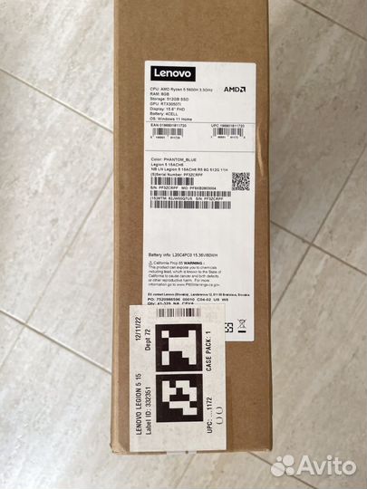 Lenovo Legion 5 15ach6h r5 5600h/rtx3050ti/16/512
