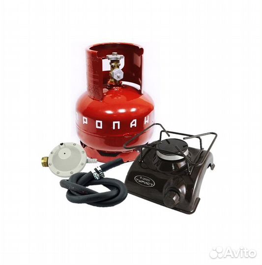 Газовая плита Гефест пгт-1+ баллон 5л Турист