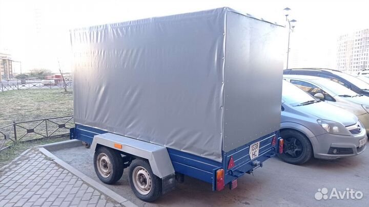 Прицеп двухосный с жёстким кузовом