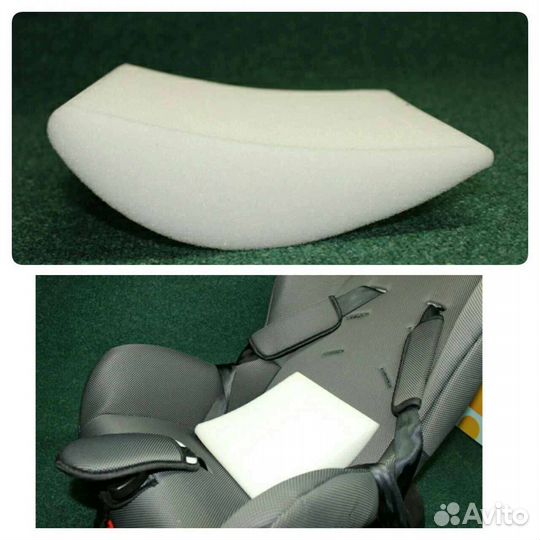 Анатомическая подушка-вкладыш для детских автокрес