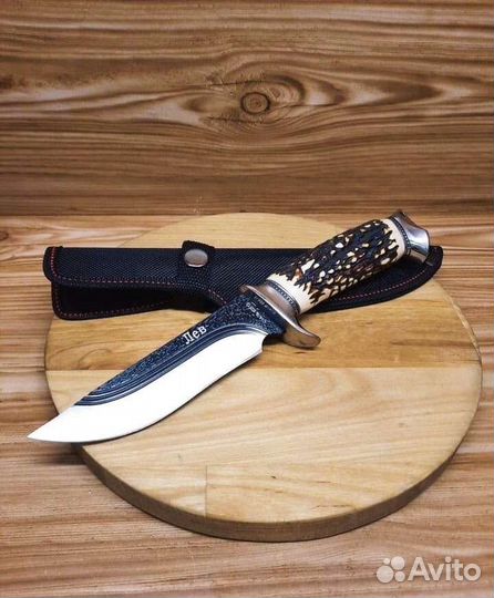 Нож охотничий Лев. Сталь 65X1З. Новый