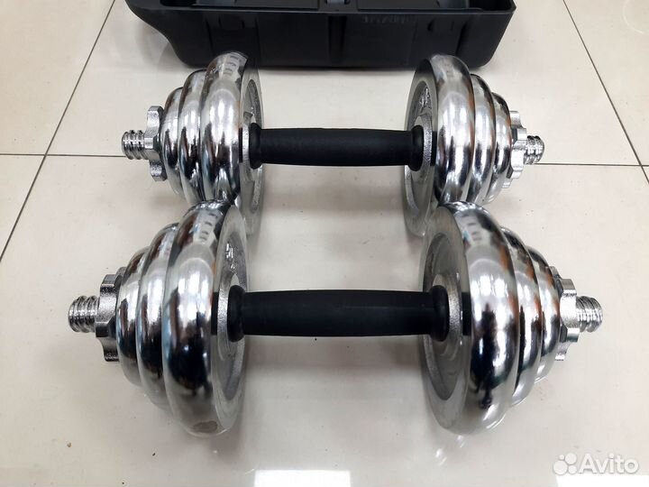 Гантели разборные 20кг + штанга (новые) доставка