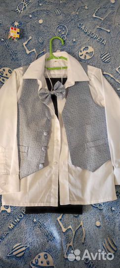 Двойка для мальчика и рубашка116-122
