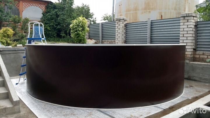 Бассейн Лагуна 457х125см цвет Темный шоколад