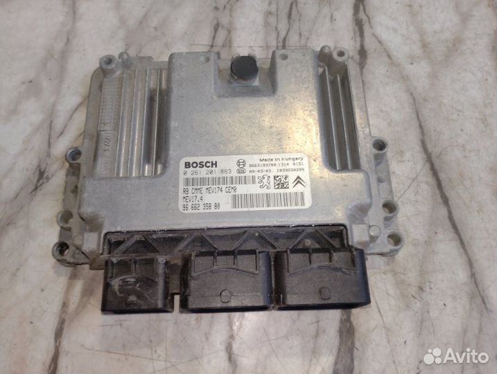 Блок управления двигателем Peugeot 207 WA 5FW